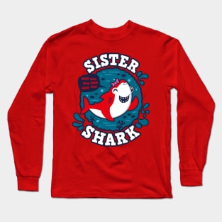 Sister Shark (trace) Long Sleeve T-Shirt